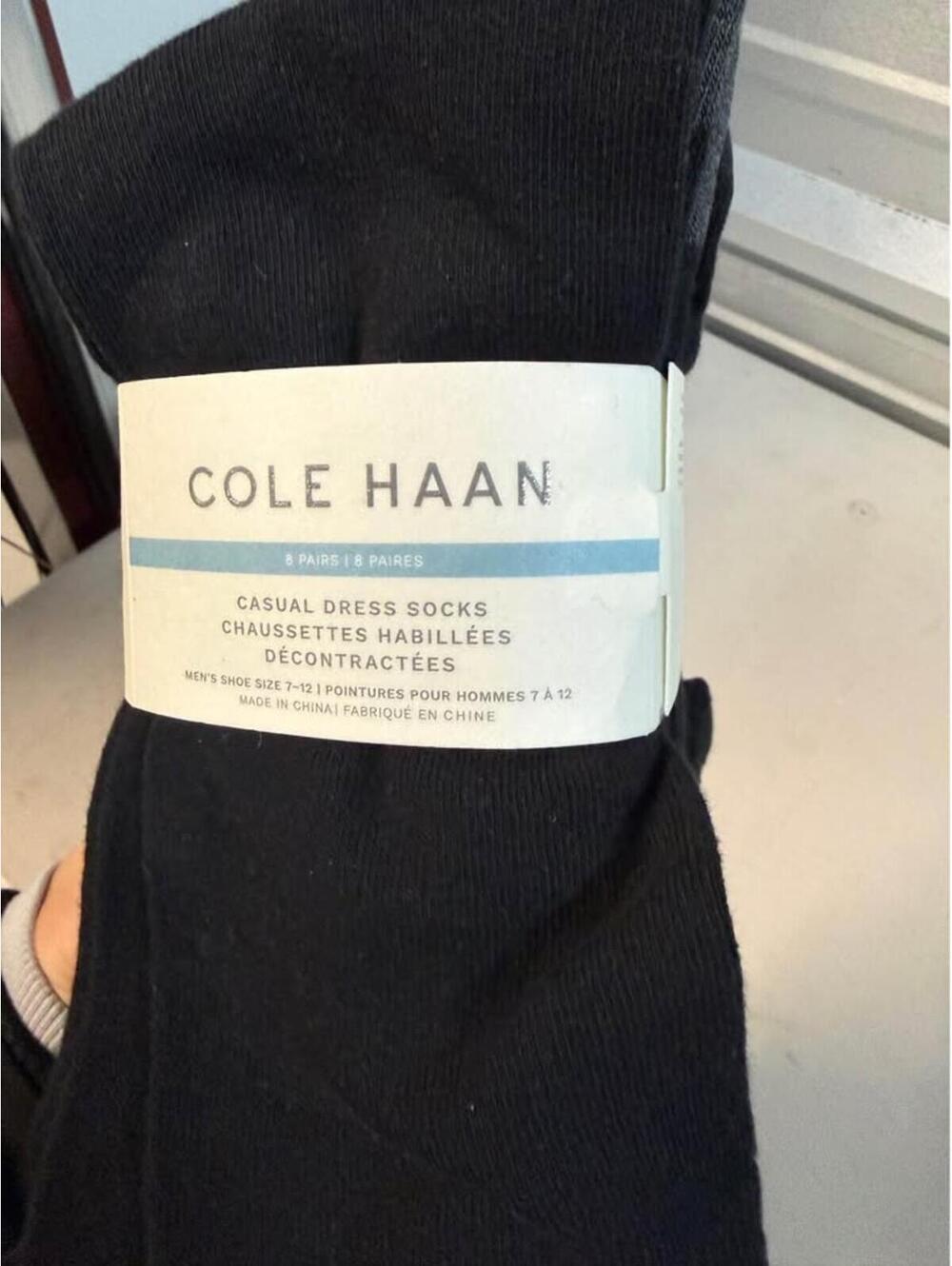 Cole Haan Casual Dress Socks 8 Pairs Men's Shoe Size 7-12